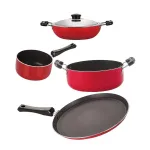 Nirlon Odor Free 3 Layer Non Stick Coating Cookware Gift Item Set of 4 Pieces with Bakelite Handle at ₹1414 | Amazon Deal Nirlon Odor Free 3 Layer Non Stick Coating Cookware Gift Item Set of 4 Pieces with Bakelite Handle at ₹1414 | Amazon Deal