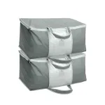 HomeStrap Set Of 2 Non Woven Underbed Storage Organizer Bags with Transparent Window & Handle (Featured On Shark Tank) at ₹258 | Amazon Deal HomeStrap Set Of 2 Non Woven Underbed Storage Organizer Bags with Transparent Window & Handle (Featured On Shark Tank) at ₹258 | Amazon Deal