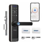 SPEEDY Alloy Steel WiFi Smart Door Lock – Biometric, 5-in-1 Access SPEEDY Alloy Steel WiFi Smart Door Lock – Biometric, 5-in-1 Access