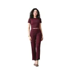 Ribbed Co-ord Set – Round Neck Crop Top with High Waist Pant at ₹209 | Amazon Deal Ribbed Co-ord Set – Round Neck Crop Top with High Waist Pant at ₹209 | Amazon Deal