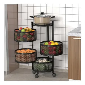 360° Revolving Multipurpose Storage Rack Trolley with Wheels at ₹1449 | Amazon Deal 360° Revolving Multipurpose Storage Rack Trolley with Wheels at ₹1449 | Amazon Deal