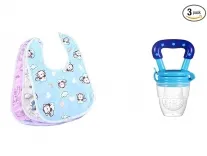 ANTIL’S 4-Piece Waterproof Baby Bib & Fruit Feeder Combo for Rs. 81 – Amazon ANTIL’S 4-Piece Waterproof Baby Bib & Fruit Feeder Combo for Rs. 81 – Amazon