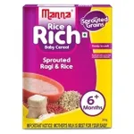 Manna Baby Cereal Ragi & Rice 400g (Pack of 2) for Rs.250 @ Amazon Manna Baby Cereal Ragi & Rice 400g (Pack of 2) for Rs.250 @ Amazon