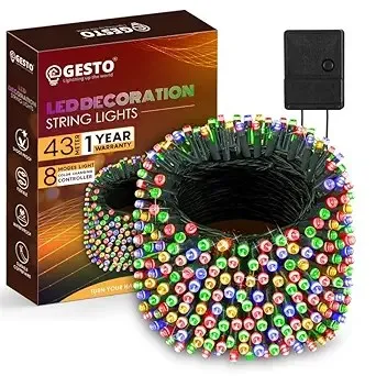 Gesto 43 Meter Multicolor LED String Lights 8 Modes Rs 275 Gesto 43 Meter Multicolor LED String Lights 8 Modes Rs 275