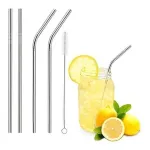 ADD2CART Stainless Steel Drinking Straws, Set of 4 with Cleaning Brush at ₹129 | Amazon Deal ADD2CART Stainless Steel Drinking Straws, Set of 4 with Cleaning Brush at ₹129 | Amazon Deal