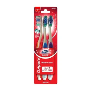 Colgate 360 Visible White Toothbrush 3-Pack – Buy 2 Get 1 Free Colgate 360 Visible White Toothbrush 3-Pack – Buy 2 Get 1 Free