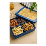 Asian Golden Glory 4 Compartment Plastic Dry Fruit Box at ₹79 | Jiomart Deal Asian Golden Glory 4 Compartment Plastic Dry Fruit Box at ₹79 | Jiomart Deal
