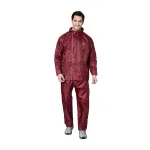 CLOWNFISH Waterproof Rain Coat for Men with Pants – Polyester Reversible Double Layer Rain Suit (Maroon, X-Large) CLOWNFISH Waterproof Rain Coat for Men with Pants – Polyester Reversible Double Layer Rain Suit (Maroon, X-Large)