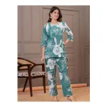 Pashet Floral Printed Cotton Crochet Detailing & Side Tie Top With Trousers Co-Ords at ₹983 | Myntra Deal Pashet Floral Printed Cotton Crochet Detailing & Side Tie Top With Trousers Co-Ords at ₹983 | Myntra Deal