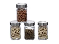 Glass Jar 310ml 4-Pack with Airtight Lids for Kitchen Storage – Rs. 188 Glass Jar 310ml 4-Pack with Airtight Lids for Kitchen Storage – Rs. 188