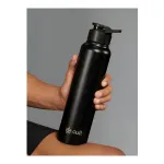 CULT Black Brand Logo Stainless Steel Lightweight Flask – 1L CULT Black Brand Logo Stainless Steel Lightweight Flask – 1L