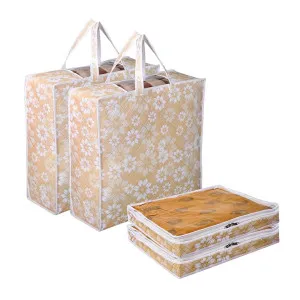 Kuber Industries Saree & Blanket Cover Set – 4 Pcs Underbed Storage Bag Combo Kuber Industries Saree & Blanket Cover Set – 4 Pcs Underbed Storage Bag Combo