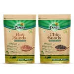 Zandu Chia & Flax Seeds (Pack of 2) for Rs. 192 – Amazon Zandu Chia & Flax Seeds (Pack of 2) for Rs. 192 – Amazon