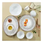 Larah by Borosil 60 Pcs Opalware Dinner Set (Regalia Grace) at ₹3910 | Amazon Deal Larah by Borosil 60 Pcs Opalware Dinner Set (Regalia Grace) at ₹3910 | Amazon Deal