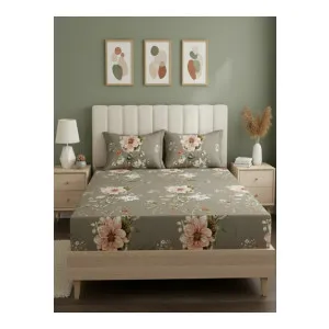 Raymond Home Floral 110 TC King Bedsheet with 2 Pillow Covers at ₹329 | Myntra Deal Raymond Home Floral 110 TC King Bedsheet with 2 Pillow Covers at ₹329 | Myntra Deal