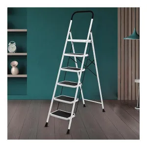 Plantex Alloy Steel 6 Step Foldable Anti-Skid Ladder for Home at ₹2499 | Amazon Deal Plantex Alloy Steel 6 Step Foldable Anti-Skid Ladder for Home at ₹2499 | Amazon Deal
