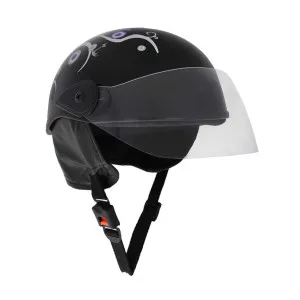 Sage Square Polycarbonate Shell Aero Half Helmet (Black Glossy, Small) Sage Square Polycarbonate Shell Aero Half Helmet (Black Glossy, Small)