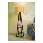 Crosscut Furniture Wooden Floor Lamp with Shelf in Dark Finish (Natural Jute) at ₹2749 | Amazon Deal Crosscut Furniture Wooden Floor Lamp with Shelf in Dark Finish (Natural Jute) at ₹2749 | Amazon Deal