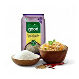 Daily Good Rozana Basmati Rice Medium Grain at ₹130 | Zepto Deal Daily Good Rozana Basmati Rice Medium Grain at ₹130 | Zepto Deal