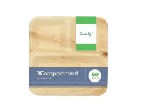 Clazkit 50-Pack 3-Compartment Palm Leaf Plates – Rs.373 @ Amazon Clazkit 50-Pack 3-Compartment Palm Leaf Plates – Rs.373 @ Amazon