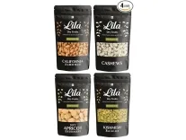 LILA Dry Fruits Combo – Cashews, Almonds, Raisins & Apricots 800g – Rs 588 LILA Dry Fruits Combo – Cashews, Almonds, Raisins & Apricots 800g – Rs 588