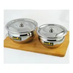 RAMILA Cookware Handi Set with Lids 4-Piece Stainless Steel RAMILA Cookware Handi Set with Lids 4-Piece Stainless Steel