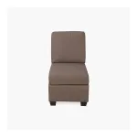 Home Centre Signature Arden Solid Wood One-Seater Armless Sofa Brown Deal Home Centre Signature Arden Solid Wood One-Seater Armless Sofa Brown Deal
