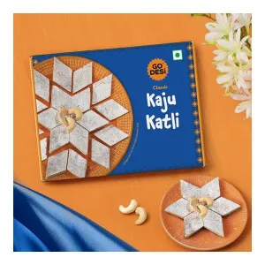 GO DESi Classic Kaju Katli 200 grams GO DESi Classic Kaju Katli 200 grams