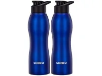 Solimo Stainless Steel Water Bottles Set of 2 at Rs. 266 – Amazon Solimo Stainless Steel Water Bottles Set of 2 at Rs. 266 – Amazon