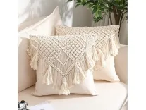 Kaahira Macrame Cushion Cover – Rs. 313 – Amazon Kaahira Macrame Cushion Cover – Rs. 313 – Amazon