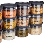 Amazon Solimo Plastic Storage Jars Set of 12 – Rs. 380 Amazon Solimo Plastic Storage Jars Set of 12 – Rs. 380