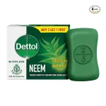 Dettol Neem Bathing Soap Bar with Pure Neem Oil (Buy 3 Get 1 Free) Combo at ₹96 | Amazon Deal Dettol Neem Bathing Soap Bar with Pure Neem Oil (Buy 3 Get 1 Free) Combo at ₹96 | Amazon Deal