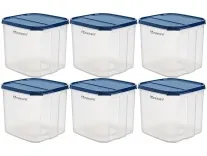 Floraware 4.5 Litres Plastic Containers Set of 6 – Rs.623 @ Amazon Floraware 4.5 Litres Plastic Containers Set of 6 – Rs.623 @ Amazon