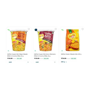 Saffola Products at ₹19 | Jiomart Deal Saffola Products at ₹19 | Jiomart Deal