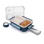 ATTRO Smart 3 Compartment Lunch Box with Spoon & Fork, Leak-Proof, 690ml at ₹208 | Amazon Deal ATTRO Smart 3 Compartment Lunch Box with Spoon & Fork, Leak-Proof, 690ml at ₹208 | Amazon Deal