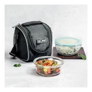 La Opala Borosilicate Glass Vertical Lunch Box Set (2x 400ml) with Bag at ₹369 | Amazon Deal La Opala Borosilicate Glass Vertical Lunch Box Set (2x 400ml) with Bag at ₹369 | Amazon Deal