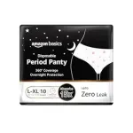 Amazon Basics Disposable Period Panties L-XL 10 Count – Leak Proof Overnight Protection Amazon Basics Disposable Period Panties L-XL 10 Count – Leak Proof Overnight Protection