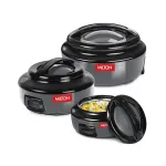 Milton Ernesto Inner Stainless Steel Casserole Set of 3 at ₹969 | Amazon Deal Milton Ernesto Inner Stainless Steel Casserole Set of 3 at ₹969 | Amazon Deal