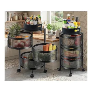 HomeWiz 3-Layer Round Kitchen Trolley Movable Storage Organizer at ₹1299 | Amazon Deal HomeWiz 3-Layer Round Kitchen Trolley Movable Storage Organizer at ₹1299 | Amazon Deal