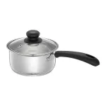Solimo Stainless Steel Saucepan with Glass Lid 16cm 1500ml Solimo Stainless Steel Saucepan with Glass Lid 16cm 1500ml