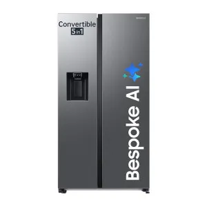 Samsung 633 L, 3 Star, Frost Free, Side By Side Refrigerator with AI, WiFi & Ice Dispenser at ₹74990 | Amazon Deal Samsung 633 L, 3 Star, Frost Free, Side By Side Refrigerator with AI, WiFi & Ice Dispenser at ₹74990 | Amazon Deal