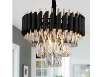 Black Mamba Crystal Pendant Light 3 Tiers – Rs. 1898 Black Mamba Crystal Pendant Light 3 Tiers – Rs. 1898