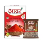 Aadar Spices Kashmiri Red Chilli Powder 100g + Jeera – Rs 53 Aadar Spices Kashmiri Red Chilli Powder 100g + Jeera – Rs 53
