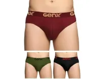 Genx Jazz Men’s Cotton Briefs (Pack of 3) Rs. 276 Genx Jazz Men’s Cotton Briefs (Pack of 3) Rs. 276