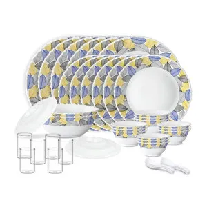 Larah by Borosil Silk Series Kora Opalware Dinner Set with Vision Glass (40 Pcs) at ₹1527 | Amazon Deal Larah by Borosil Silk Series Kora Opalware Dinner Set with Vision Glass (40 Pcs) at ₹1527 | Amazon Deal