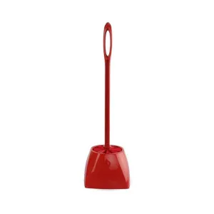 Kleeno by Cello Eco Round Toilet Brush with Stand Red Kleeno by Cello Eco Round Toilet Brush with Stand Red