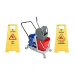 Double Bucket Mop Wringer Trolley with Caution Sign Board – 40 LTR at ₹1699 | Amazon Deal Double Bucket Mop Wringer Trolley with Caution Sign Board – 40 LTR at ₹1699 | Amazon Deal
