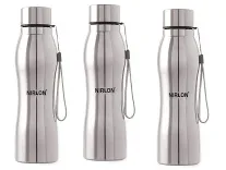 Deal Alert Nirlon Stainless Steel Water Bottle 3-Pack for Rs. 551 Deal Alert Nirlon Stainless Steel Water Bottle 3-Pack for Rs. 551