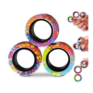 Kidology Magnetic Fidget Rings Spinner Therapy Toys Kidology Magnetic Fidget Rings Spinner Therapy Toys