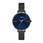 TIMEX Analog Watch for Women with Blue Round Dial & Black Stainless Steel Bracelet Band Water Resistant at ₹1708 | Amazon Deal TIMEX Analog Watch for Women with Blue Round Dial & Black Stainless Steel Bracelet Band Water Resistant at ₹1708 | Amazon Deal